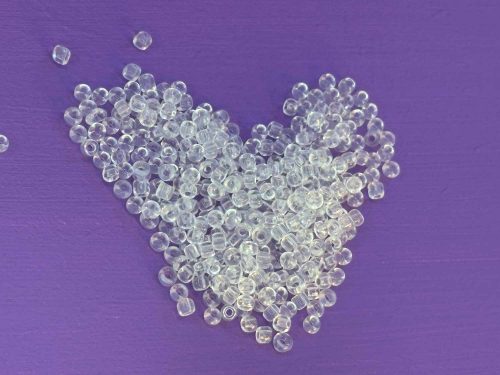 seed beads 3mm transparant